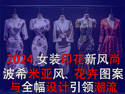 2024女裝印花新風(fēng)尚：波希米亞風(fēng)、花卉圖案與全幅設(shè)計(jì)引領(lǐng)潮流