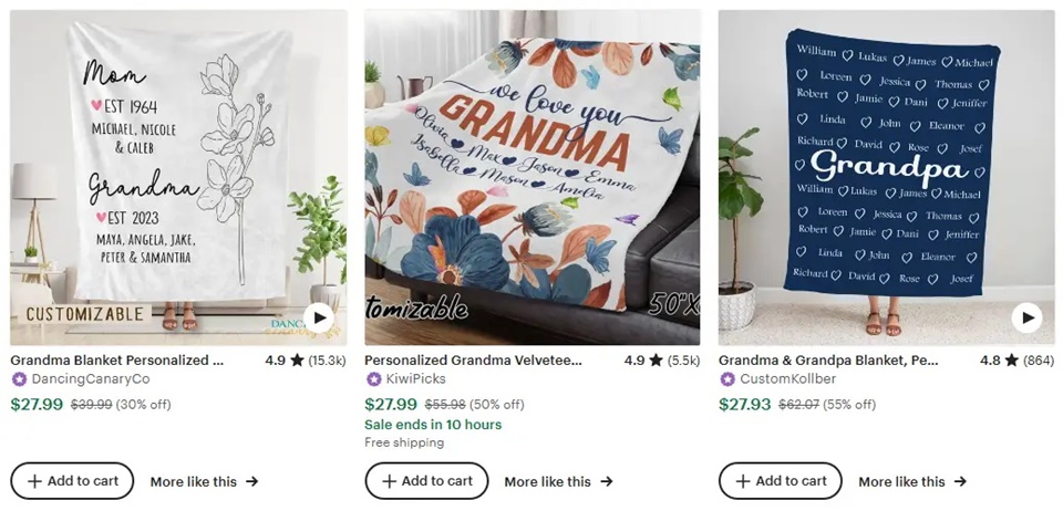 溫暖的個(gè)性定制毛毯創(chuàng)意之給祖母的禮物