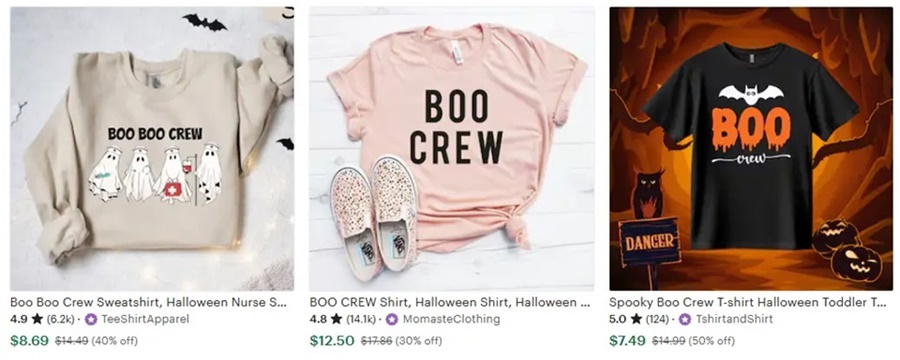 t恤定制萬圣節(jié)元素之Boo Crew