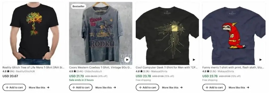 Etsy跨境平臺(tái)pod定制男裝