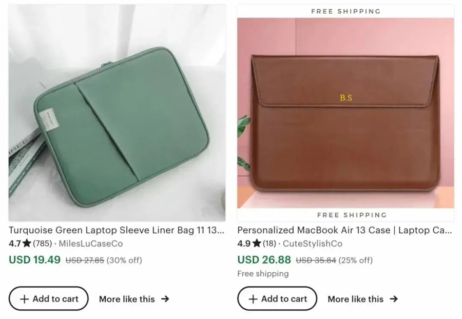 Etsy跨境平臺(tái)pod定制電腦包