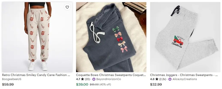 圣誕運動褲家居褲子設(shè)計主題之復古圣誕美學