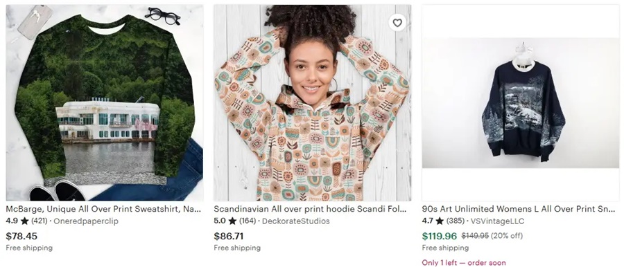 定制衛(wèi)衣全幅印花的設(shè)計元素推薦之自然風(fēng)情