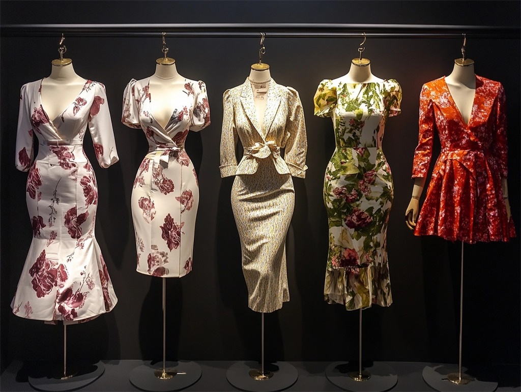 2024年女裝連衣裙印花趨勢：波希米亞風、花卉圖案與全幅設計引領潮流